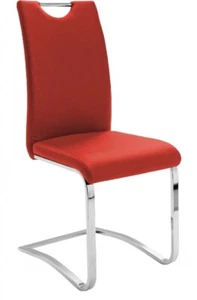 6 Freischwinger=Set Schwing - Stuhl KÖLN Kunstleder Rot KOELNCPR - Bild 1 von 6