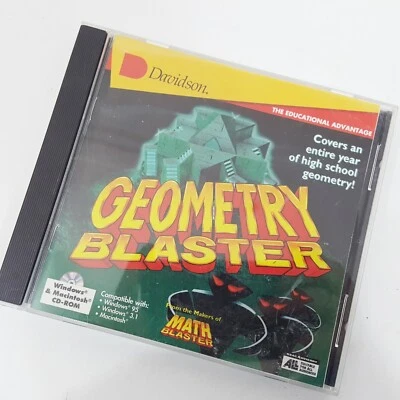 Davidson Geometry Blaster The Math Educational Advantage PC CD Rom Computer Game - Image 1 of 4