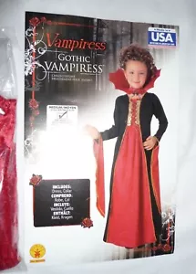 Rubies Gótico Vampiro Vampiro Halloween Disfraz Set Jóvenes Niñas M 8-10 NUEVO - Imagen 1 de 2