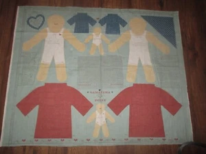 Panel de tela vintage SAMANTHA & POLLY escultura suave MUÑECAS TRAPO - años 80 - Imagen 1 de 2