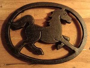 Topfuntersetzer Pferd Gusseisen Antiklook Vintage - Bild 1 von 2
