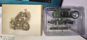 Imz M72 Ural Motorcycle Passenger Car Green GDR 1:24 Atlas 7168121 Nip LA3 Μ - Picture 1 of 2