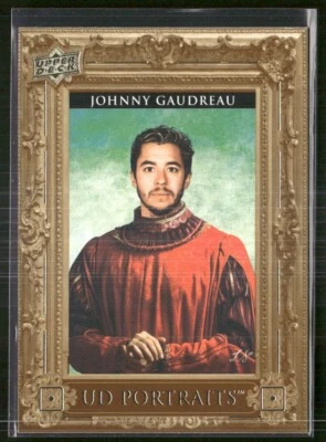 2023-24 Upper Deck Series 1 - UD Portraits #P-3 Johnny Gaudreau - Image 1 of 2