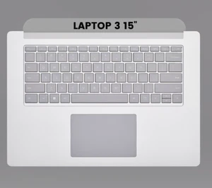 Top Case With Keyboard For Microsoft Surface Laptop 3 15" (1872 / 1873) (Silver) - Picture 1 of 5