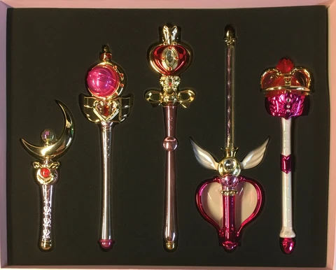 Sailor Moon Stick & Rod Moon Prism Edition Premium Bandai 25th Anniversary Used Cover