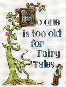 Kit de punto de cruz contado ~ Design Works Fairy Tales Saying #DW2960 - Imagen 1 de 3