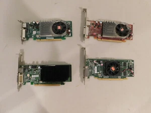 Lot of 4 AMD/ATI PCI-E x16 Desktop Video Graphic Cards 236X5 0GJ501 0X398D 0XX35 - Picture 1 of 9
