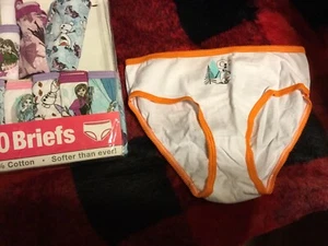 Disney FROZEN PRINCESS UNDERWEAR PANTIES COTTON Lot Of 9 Sz 8 - Picture 1 of 7