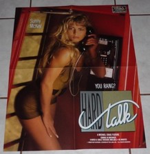SUNNY McKAY Rare Original Vtg HARD TALK 23"x18" VCA Movie Poster! AVN
