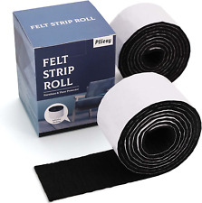 2 Pack Felt Tapes with Adhesive Backing, Heavy-Duty Self Adhesive Felt Strips Ro