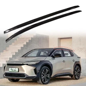2Pcs Fits for Toyota BZ4X 2023 2024 Roof Rails Roof Rack Side Rail Bars Black - Picture 1 of 8
