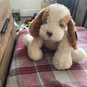 Vintage Littlewoods Lucy Brown Cream Beagle Dog Soft Plush Toy 16” Bnwt - Picture 1 of 6