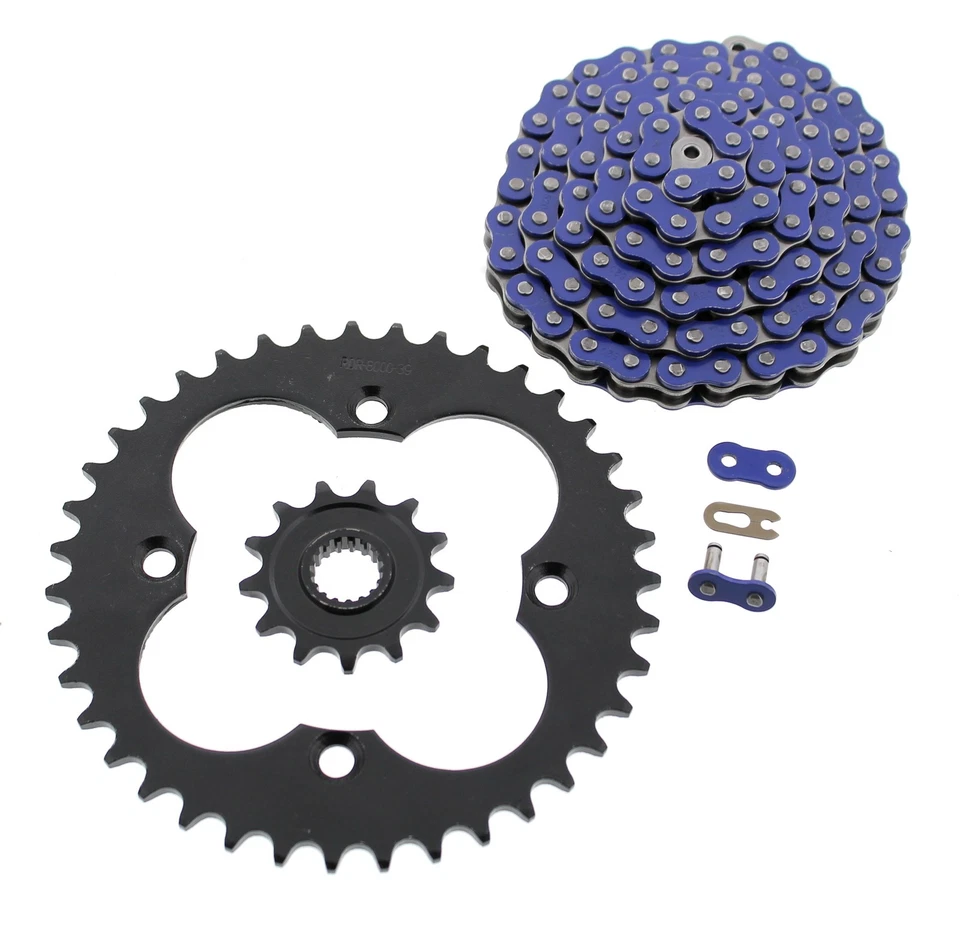 Honda TRX450R TRX 450R 2006-2009 cadena azul y piñón negro 13/39 96 L Foto 1 de 1