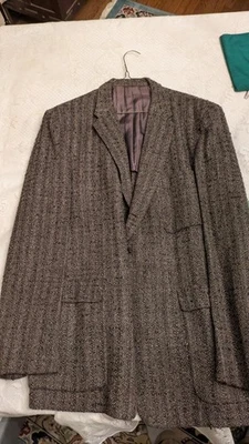 Vintage 1940s Mens Tweed Jacket 40 42 - Image 1 of 2