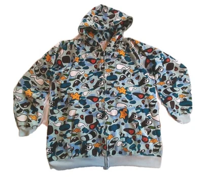 BAPE + KAWS A Bathing Ape Baby Milo Animal Kingdom Sudadera con Capucha Cremallera Completa 3XL Azul Foto 1 de 4