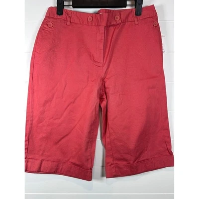 Bermudas Cato para mujer talla 10 rosa coral informal mezcla de algodón damas nuevas con etiquetas Foto 1 de 4