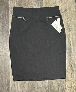 Nuevo con etiquetas Minifalda Joe B Elastizada Bolsillo con Cremallera Talla Pequeña Para Mujer Gris Pull On - Imagen 1 de 5