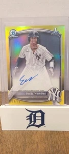 2025 Bowman Chrome 1st ENGELTH URENA YELLOW AUTO 58/75 YANKEES - Picture 1 of 3