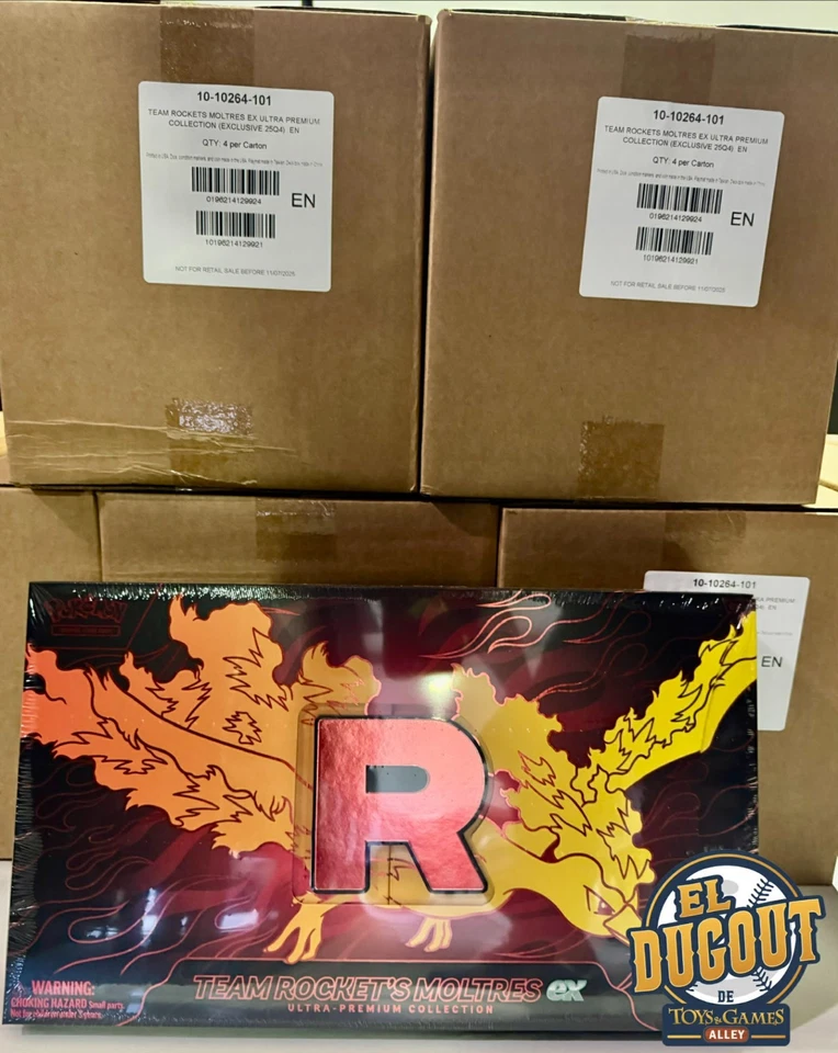 Pokémon TCG Rockets Team Moltres EX Ultra premium Colection UPC