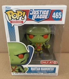 FUNKO POPS HEROES JUSTICE LEAGUE MARTIAN MAN HUNTER  #465  TARGET EXCLUSIVE - Picture 1 of 6