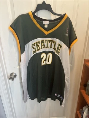 Gary Payton Seattle Super Sonics AUTHENTIC NBA Reebok Jersey Size 4XL VINTAGE - Image 1 of 4