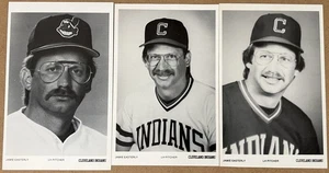 3 diverse carte fotografiche JAMIE EASTERLY, Cleveland Indians bordo bianco - Foto 1 di 1