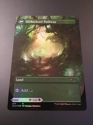 MTG Secret Lair #017 Darkbore / Slitherbore Pathway Borderless Foil NM - Image 1 of 2
