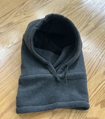 NUEVO CON ETIQUETAS Levi’s Capucha Forrada de Vellón 4 Maneras de Usar Carbón Sombrero Pasamontañas Polaina Cuello Foto 1 de 4