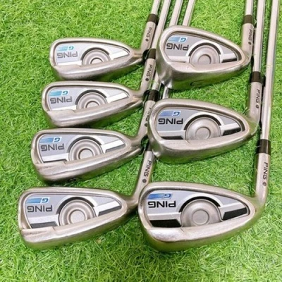 PING G Iron Set 7pcs 5–9,W,U Pure Shaft Flex S Black Dot Left-Handed - Image 1 of 4