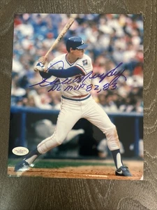 DALE MURPHY Braves NL MVP 82 83 Signed Inscribed 8x10 Color PHOTO JSA - Picture 1 of 4