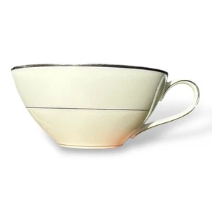 Noritake China Derry 5931 Cup Japan White Platinum Trim Replacement Cup - Picture 1 of 17