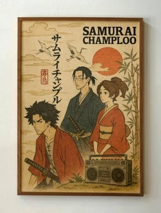 Póster Samurai Champloo - Impresión de arte de pared de anime japonés - Decoración Samurai - Imagen 1 de 5