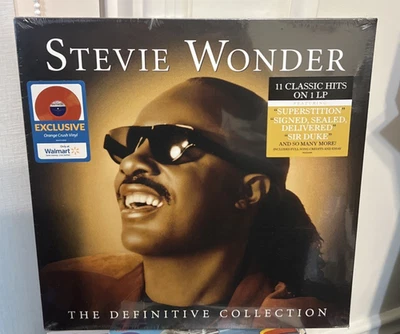 Stevie Wonder The Definitive Collection Exclusive Orange Crush Vinyl LP sealed - Image 1 of 2