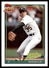 1991 Topps Bob Welch 103 Baseball Cards #50