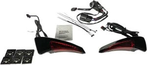 Respaldo de asiento Tour Pak Tour negro/rojo personalizado luces LED (CD-TPBR-14BCMRB) - Imagen 1 de 2