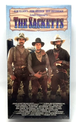 NEW The Sacketts 2 VHS Tape Set (1991) - FACTORY SEALED w/ WB WATERMARK - Image 1 of 4