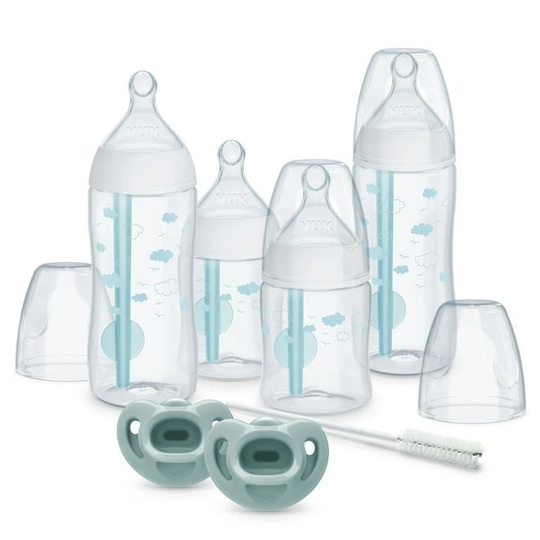 NUK Smooth Flow Pro Anti-Colic Baby Bottle & Pacifier Newborn 7 Piece Gift Set