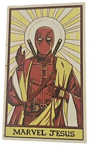 Marvel Jesus Deadpool Painting | Original & Humorous Wall Decor - Picture 1 of 9