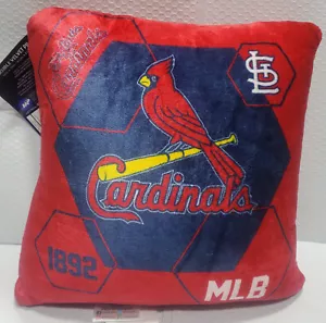 St. Louis Cardinals 16"x16" Northwest Connector Velvet Touch Pillow - MLB - Picture 1 of 2