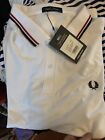 Fred Perry Twin Tipped Cotton Polo Shirt White 3XL New See Details