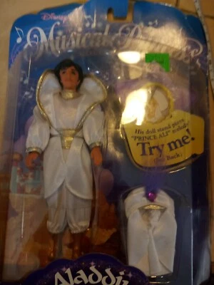 Princesa musical Aladdin 1994 Mattel Disney vintage en paquete original NUEVO Foto 1 de 2