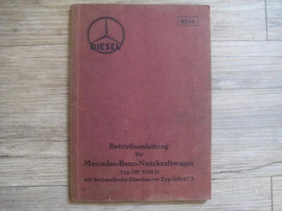 Betriebsanleitung Mercedes Benz Typ OP 3750 D , OP3750D Motor OM67/3 - Bild 1 von 4