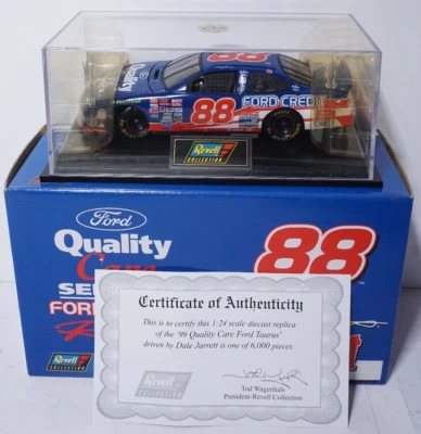 Dale Jarrett #88 Ford Quality Care 1998 Ford Taurus Revell NASCAR Diecast 1:24 - Image 1 of 4