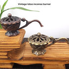 Metal Lotus Incense Burner Bowl Incense Holder With Handle Yoga Home Decor Sp