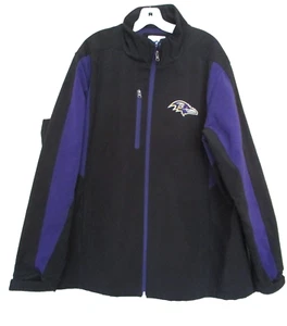 Baltimore Ravens Spelled Out On Field NFL Jacket XL Black Purple Polyester G-III - Picture 1 of 6