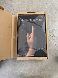 Leonardo da Vinci Book Complete Paintings & Drawings 12X17 TASCHEN Original Box - Imagen 1 de 14