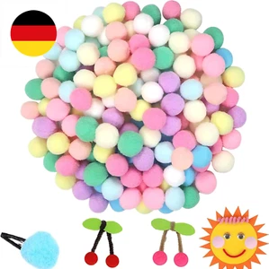 Pompons zum Basteln, 60 Stück 3cm Macaron Farbe Pompons, Filzkugeln zum Basteln, - Bild 1 von 7