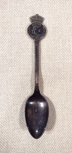 King George V1 & Queen Elizabeth Commemorative Spoon/Canada/1939/William Rogers - Picture 1 of 4
