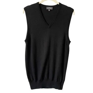 Express Black 100% Merino Wool Knit Lightweight Classic Sweater Vest Small - Picture 1 of 8