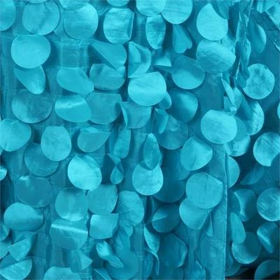 Round Petal Circles Taffeta Round 90, 108, 120 Rectangle 90x132, 90x156, Runner - Image 1 of 2